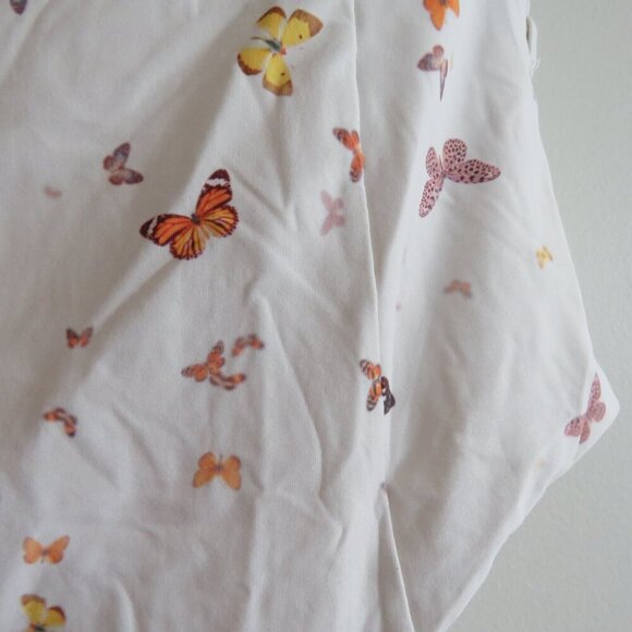 WEWOREWHAT Vintage Danielle One Piece Swimsuit White Butterfly Print - Size M - Picture 10 of 15